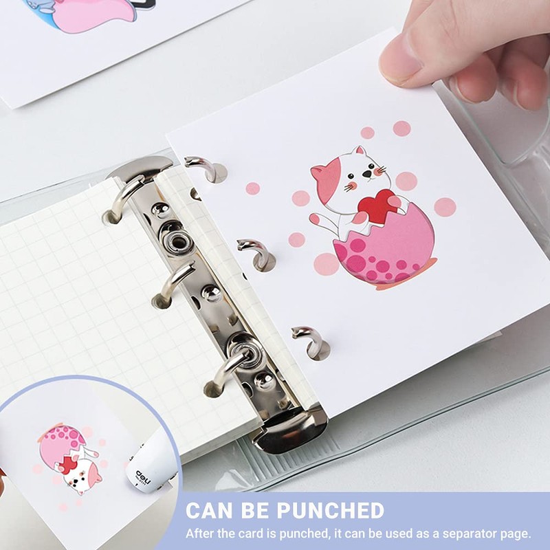 Zasjon Notepad with spiral binding, mini notebook pockets notebook small