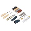 28Pcs Leather Working Tools Durable 2Pcs Awl 4Pcs Wax Threads