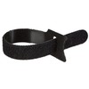 Reusable Cable Ties Black: 200 x 6in Hook and Loop