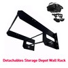Harley Wall Mount Storage Rack, Garage Detachables Storage, Wall Rack