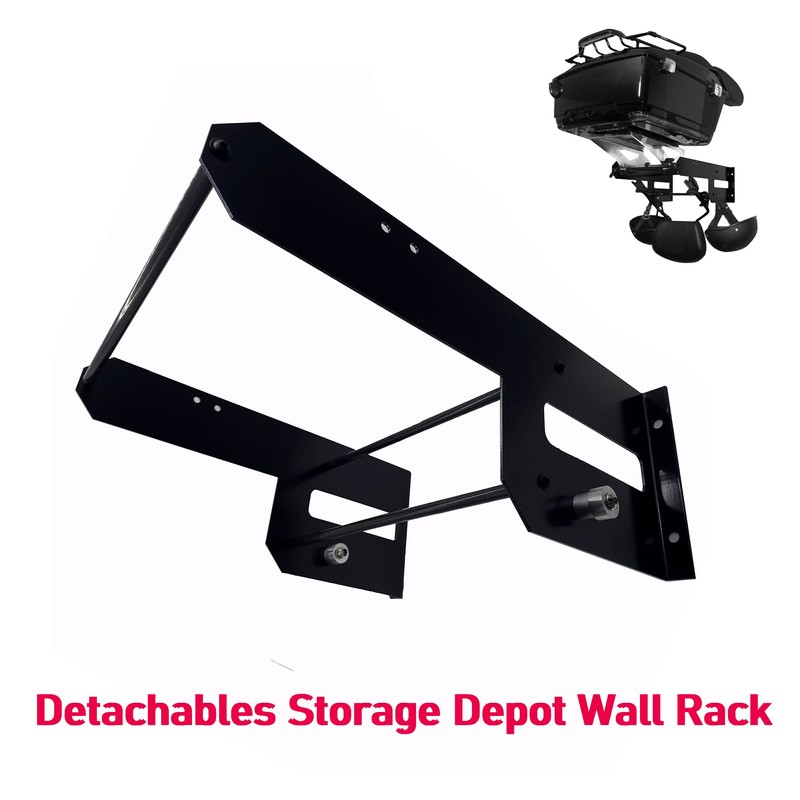 Harley Wall Mount Storage Rack, Garage Detachables Storage, Wall Rack
