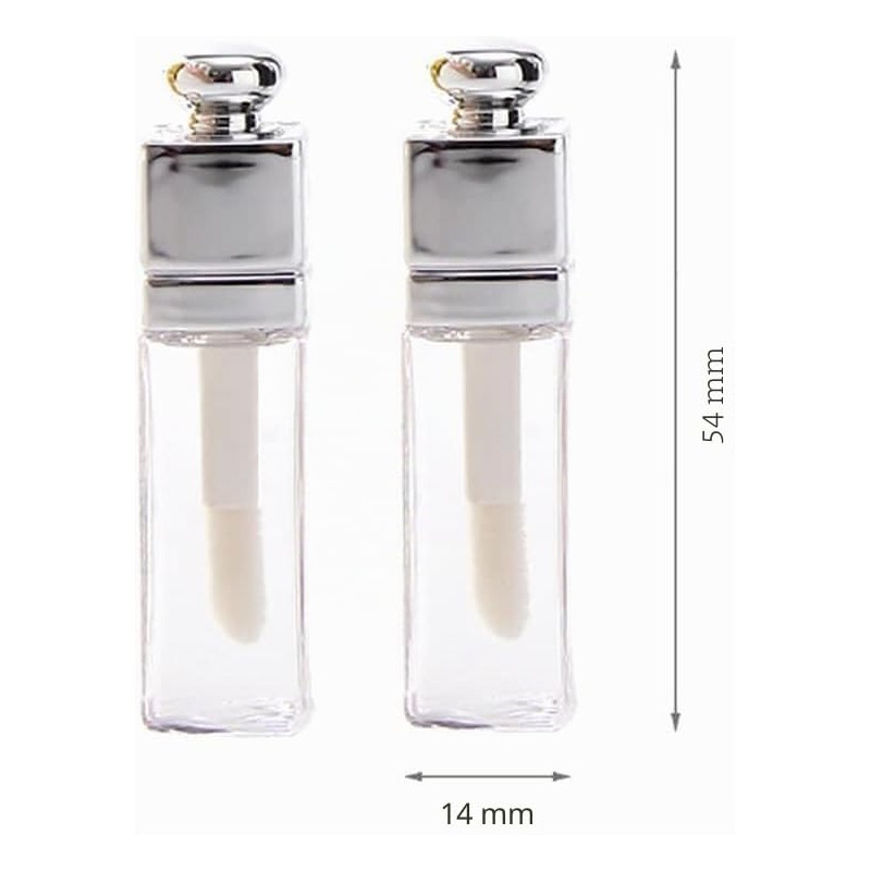Clear Empty Lip Gloss Tubes Transparent Refillable Lip Balm Bottles