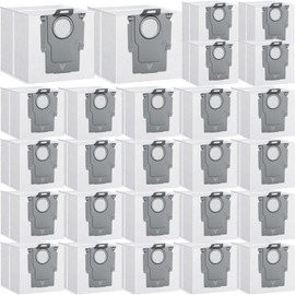 26 Pack Dust Bags for Roborock Q5,Q5+,Q5 Pro+,Q5 Max+,Q7,Q7+,Q7 Max,Q7 Max+,Q8 Max+,S7 MaxV Ultra,S7 Pro Ultra,S7 MaxV Ultra,S8+,S8 Pro Ultra Robot Vacuum,3L Large Capacity Disposable Bag