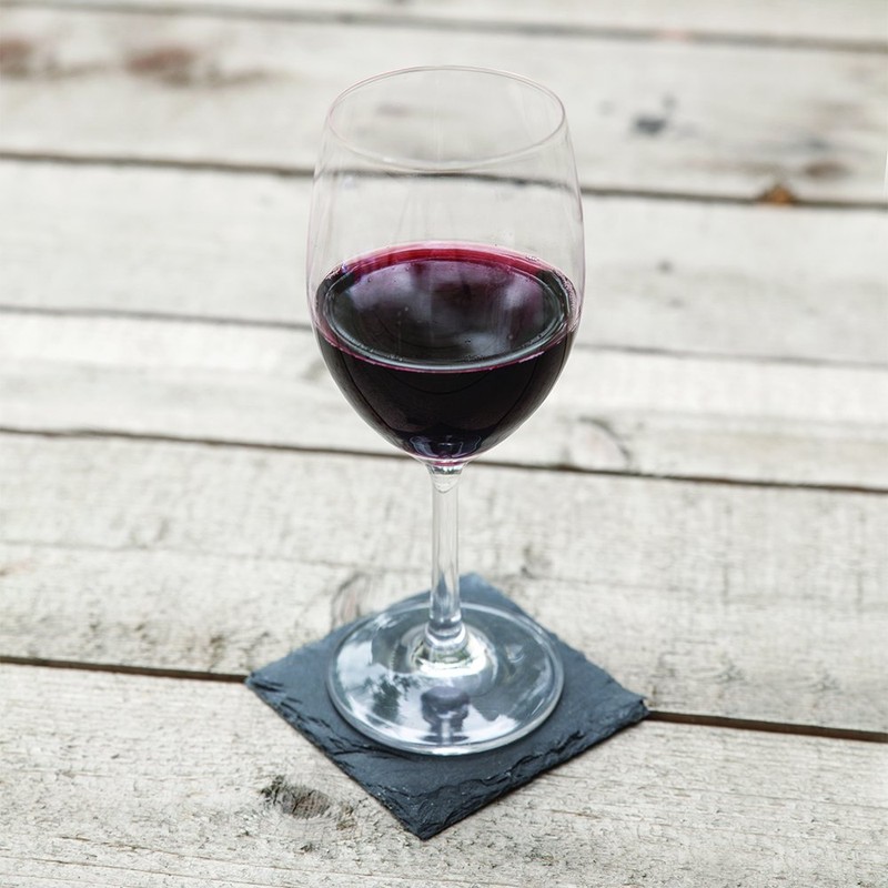 Twine True Fabrication Square Slate Coasters, 4"
