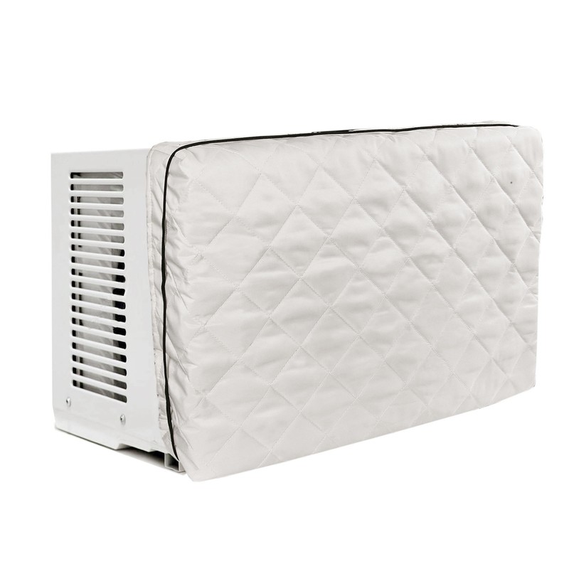 Indoor Air Conditioner Cover Window Unit AntiRust CreamyWhite 53.3x35.6x7.6cm with