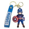 TCB Creations Captain Superhero America 3D Character Silicone Charm Keychain
