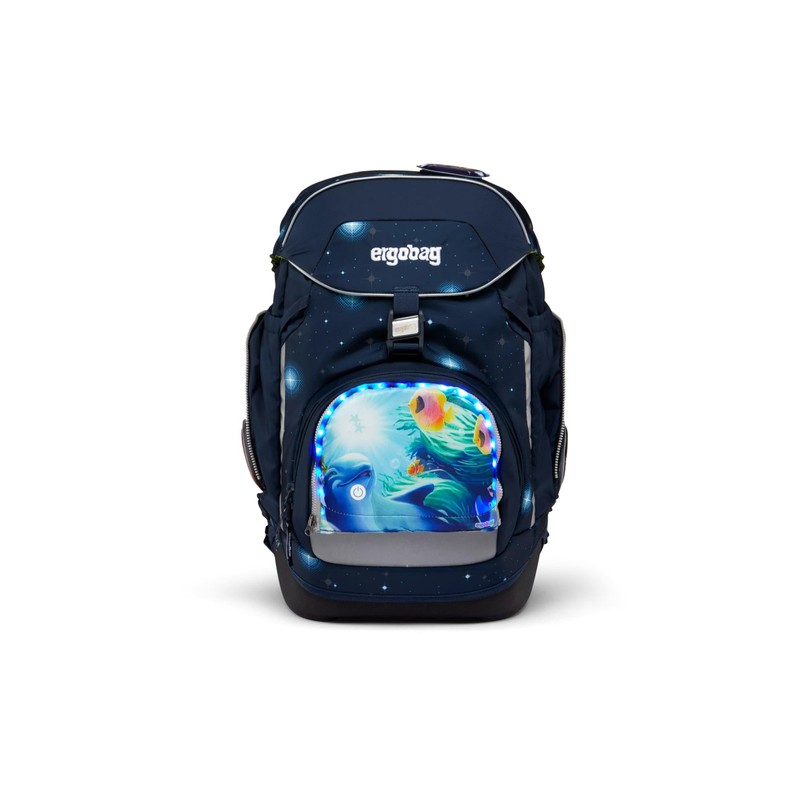 ergobag LED Zippies School Bag Accessory Front Pocket Motif Worlds
