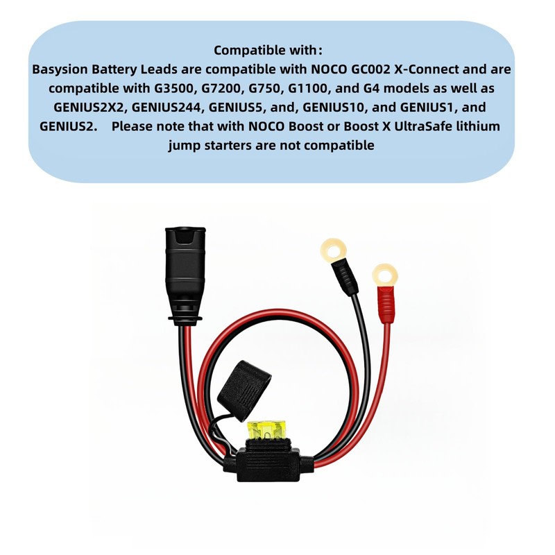 GC002 X-Connect M6 (1/4in) Wires Harness for NOCO Eyelet Terminal