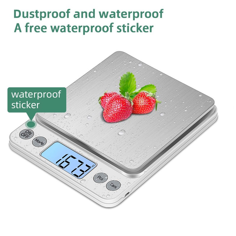 KUBEI Upgraded Larger Size Digital Food Scale Weight Gram, 5kg/0.1g