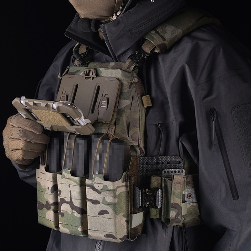 Tactical Vest Phone Holder Molle Mount, Universal Chest Phone Board