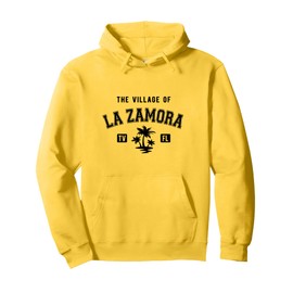 The Village of La Zamora Classic Style Palm Trees Design Pullover Hoodie