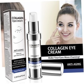 Beavorty Eye Cream Collagen Eye Gel Dark Circle Removal Moisturizing Puffiness Control Travel Size Sensitive Skin