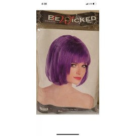 Wicked BeWicked Be Wicked Purple Short Bob Wig  ~NEW~
