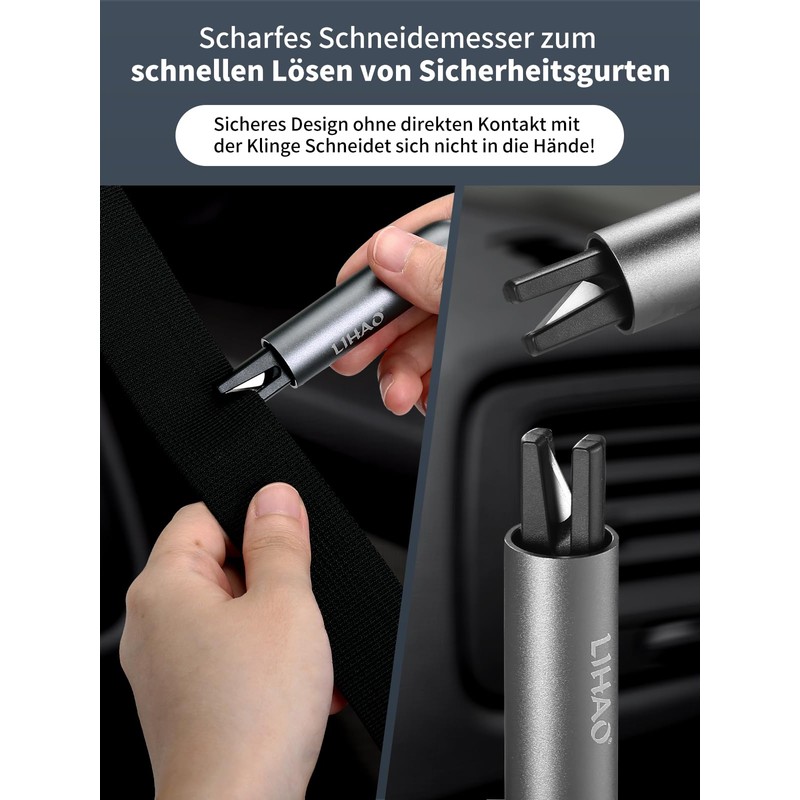 LIHAO Seat Belt Cutter Emergency Hammer for Car Emergency Hammer