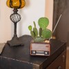 Funny live 4.7 Inches Retro Radio Shape Desktop Decoration Resin