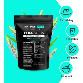 Nature Diet - Chia Seeds 1000 g | Salvia Hispanica | High in Omega-3 | Source of Fiber