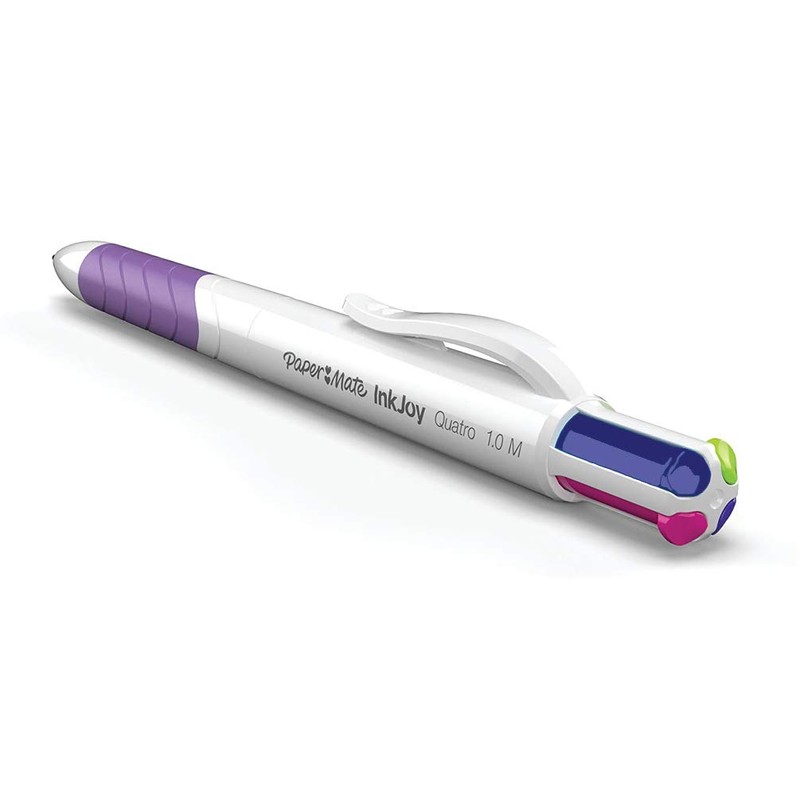 12 x Papermate InkJoy Quatro Retractable Ballpoint pens, 1.0mm Medium