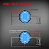 DaierTek 6pcs 12V Latching Push Button Switch LED Blue 12mm