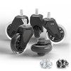 Replacement Office Chair Wheels for Carpet, Wood & Tile, Set