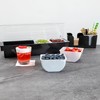Restaurantware Bar Lux 1.6 Pint White Plastic Condiment Caddy Insert,