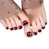 24pcs Fake Toenails with Rhinestone Decoration Acrylic False Toe Nails
