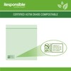 Responsible Products Certified Compostable SANDWICH Resealable Zip Bag, Extra Strength
