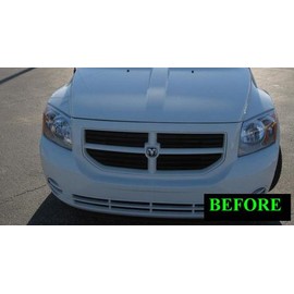 312 Motoring fits 2007-2010 Dodge Caliber Chrome Grill Grille KIT 2008 2009 07 08 09 10 SXT SE R/T SRT4 SRT-4