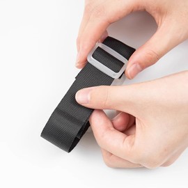 Hetgus Bag Luggage Straps, Heavy Duty Luggage Straps for Travel, Adjustable Jacket Holder Luggage Accessories Black (1P)