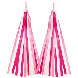 IEALODS 1Pair Kids Bike Handlebar Streamers, Children Scooter Handlebar Colorful Tassel Ribbon Bicycle Grips Baby Carrier Accessories