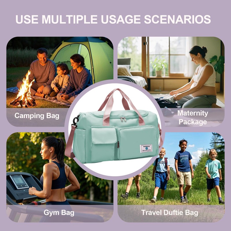 Small Gym Bag for Women Duffle Bag Women Foldable Duffle