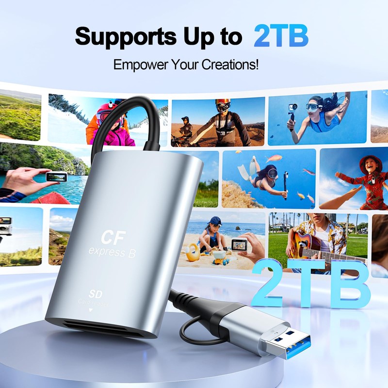 CFexpress Type B Card Reader & & SD Card Reader