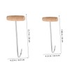 Levemolo 2pcs T-Hook Meat Processing Tool Butcher Hook for Butcher