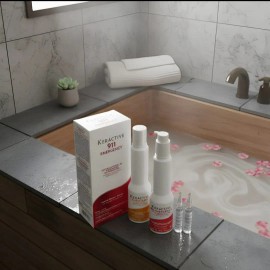 Nutrapel Kerctive 911 Sistema Integral de Reparacin Shampoo300 ml Tratamiento 300 ml  Ampolletas 2x15ml                                               