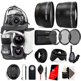 52mm Complete Accessory Kit for Nikon D3300 D3200 D3100 D5500 D5300 D5200 D5100 D7000 D7100 D7200 DSLR Camera