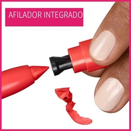Maybelline Super Stay Ink Crayon Lápiz labial Maquillaje, lápiz labial mate con punta de precisión con sacapuntas integrado, larga duración de hasta 8
