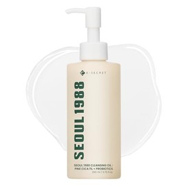 K-SECRET SEOUL 1988 Cica Cleansing Oil – Deep Pore Cleansing & Gentle Exfoliation | Daily Oil Cleanser for Sensitive Skin | Korean Skincare, 200ml / 6