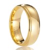 SOXEMAN Golden luxury men's and women's tungsten carbide wedding rings