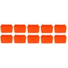 JSP Manufacturing Small Plastic Orange Pegboard Storage/Part Bins (10)