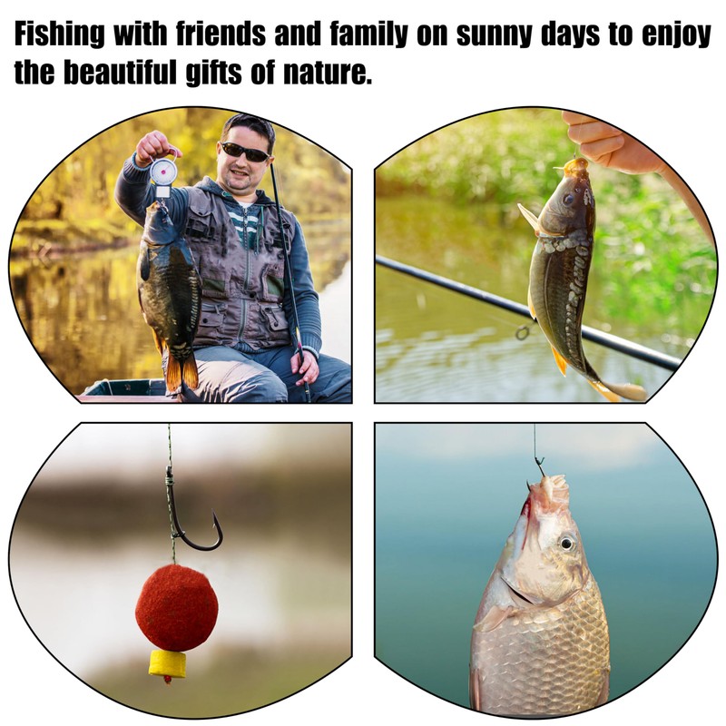 Carp Fishing Hair Rigs Kit - 12pcs Braided Thread Line