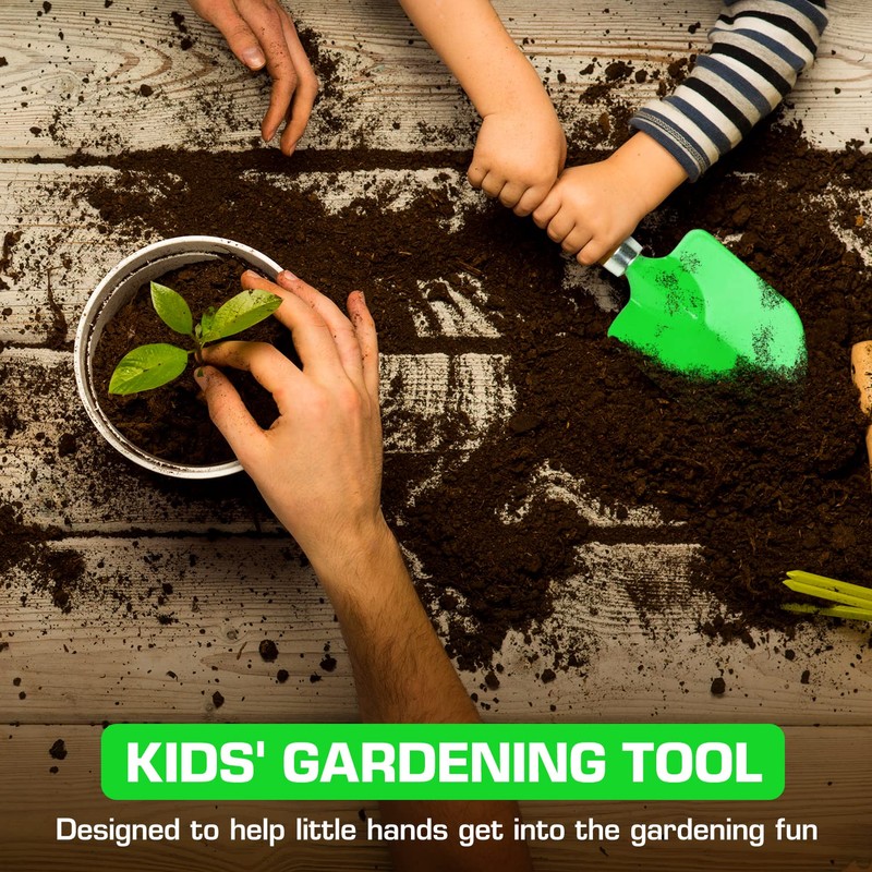 Rugg Kids' Garden Hand Trowel, Mini Shovel with Wooden Handle,