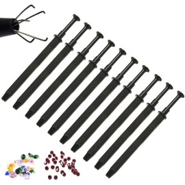 OdontoMed2011 5 Prongs Ball Grabber Piercing Tool Bead Holder Steel Gems Diamond Pickup Tools Stainless Steel Black Color Coated (10)