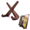 Record Stand, Wooden Dish Holder, Photo Stand, Walnut Wood, Display