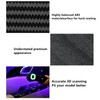 JUIVEEL Matte Wood Grain Style Interior Door Panel Trim Covers