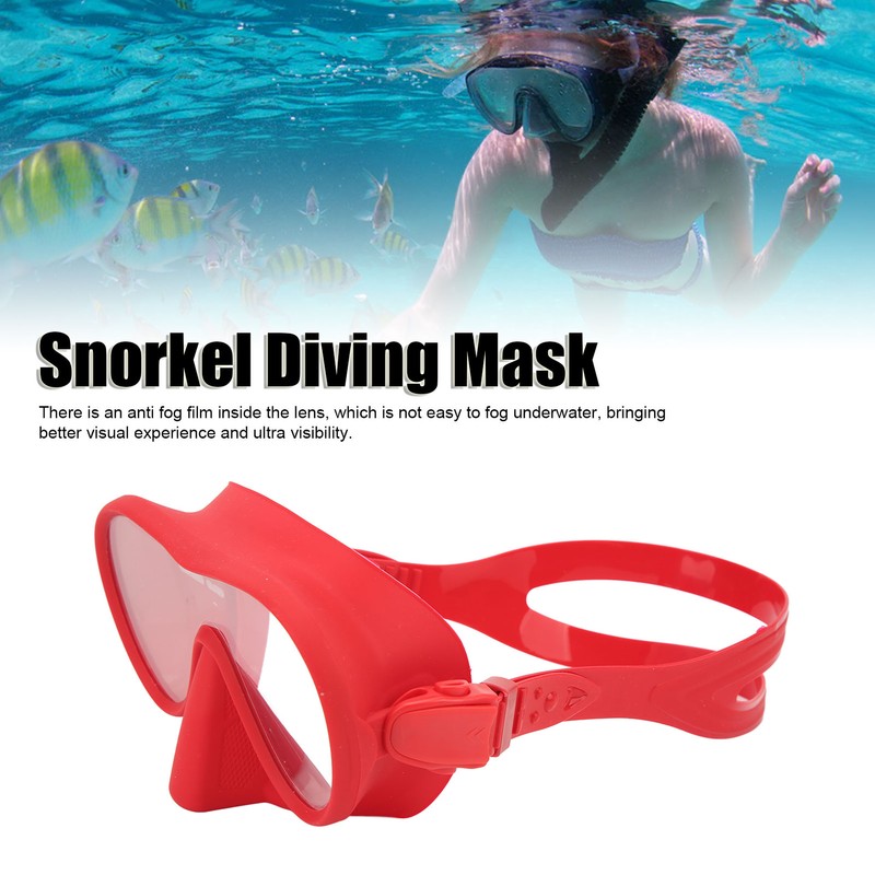 Scuba Diving Goggles Anti Fog Tempered Glass Snorkeling Dive Mask