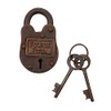 Artisan Owl Cast Iron Folsom Prison Padlock with 2 Working
