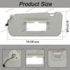 Unbranded Left Driver Side Sun Visor W/ Light Fits for