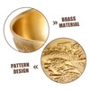 Levemolo Classic Chinese Bowl Brass Treasure Bowl Dragon Design Perfect