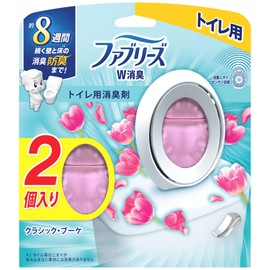 Febreze Air Freshener W Deodorizer for Toilet, Classic Bouquet, 2.1 fl oz (6.3 ml) x 2