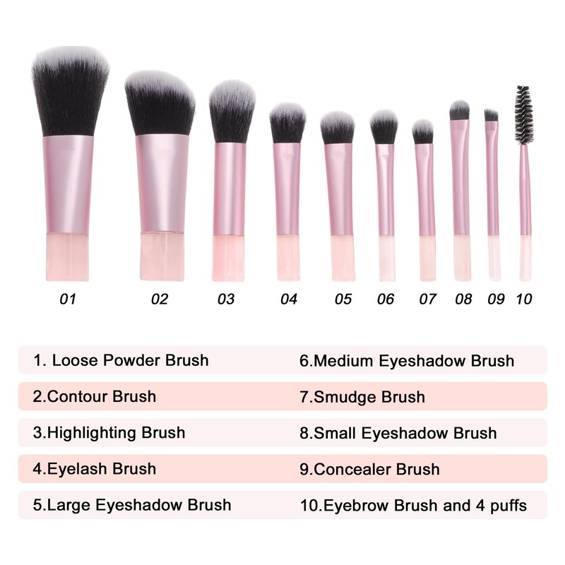 GLIDESMOOTH Makeup Brush Set Multi-purpose Makeup Brush Kit Makeup Brushes