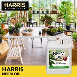 HARRIS Neem Oil Cold Pressed Water Soluble Concentrate, Makes 12 Gallons, 8oz
